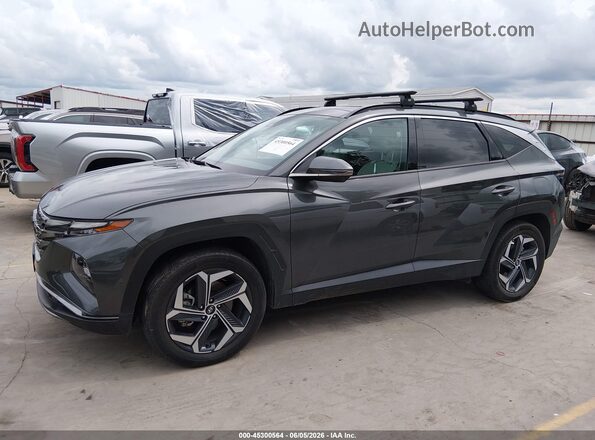 KM8JECA11PU097240 2023 HYUNDAI TUCSON HYBRID Gray Панорамний вид салону 360°