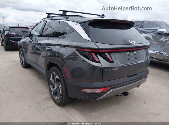 KM8JECA11PU097240 2023 HYUNDAI TUCSON HYBRID Gray Задня ліва чверть
