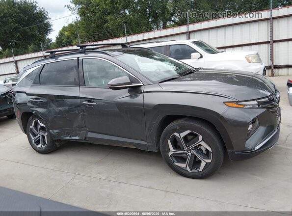 KM8JECA11PU097240 2023 HYUNDAI TUCSON HYBRID Gray Вид задньої частини салону