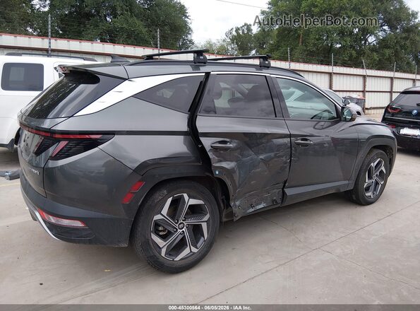 KM8JECA11PU097240 2023 HYUNDAI TUCSON HYBRID Gray Вид спереду