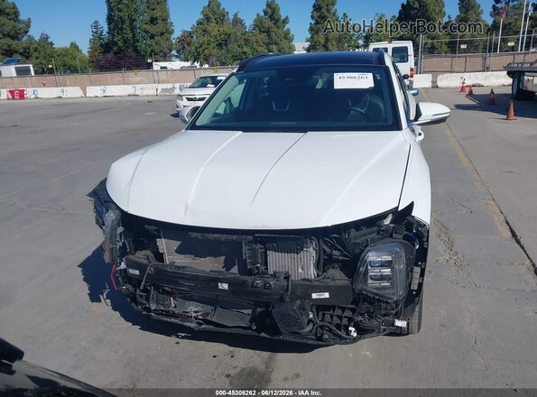 KM8JECA16NU037533 2022 HYUNDAI TUCSON HYBRID White ხელსაწყოთა პანელის ხედი