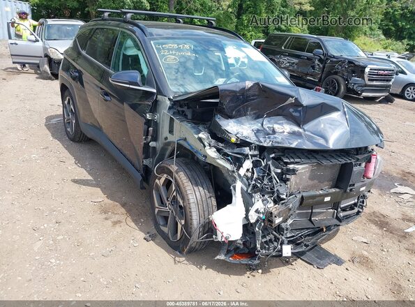 KM8JECA18NU053281 2022 HYUNDAI TUCSON HYBRID Blue Widok z przodu