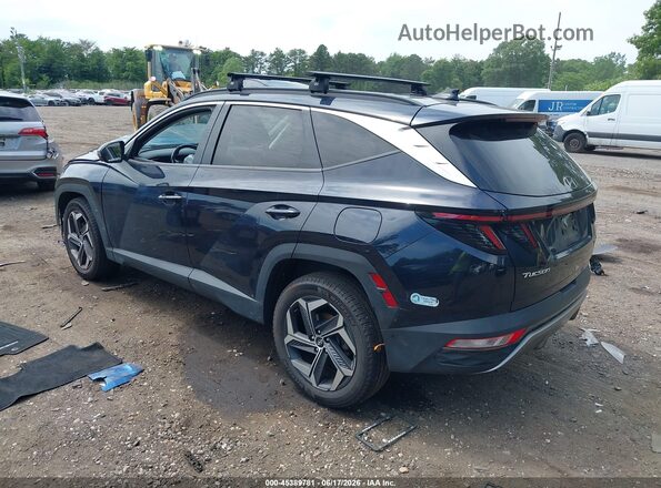 KM8JECA18NU053281 2022 HYUNDAI TUCSON HYBRID Blue Tył lewy