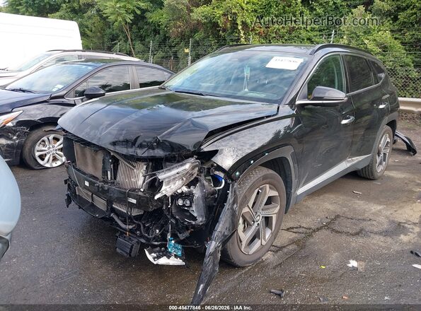 KM8JECA19NU077380 2022 HYUNDAI TUCSON HYBRID Черный Передняя левая четверть