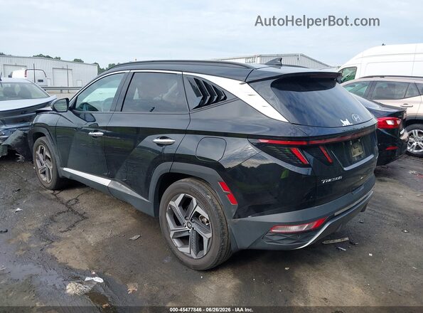 KM8JECA19NU077380 2022 HYUNDAI TUCSON HYBRID Черный Задняя левая четверть