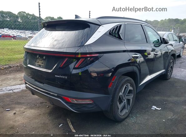 KM8JECA19NU077380 2022 HYUNDAI TUCSON HYBRID Черный Задняя правая четверть