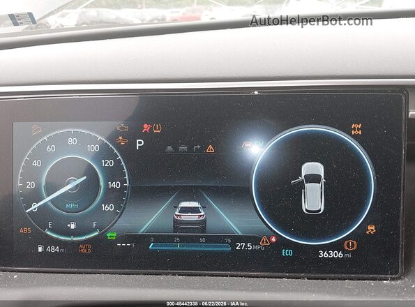 KM8JECD16RU199891 2024 HYUNDAI TUCSON HYBRID Black უკანა სავარძლების ხედი