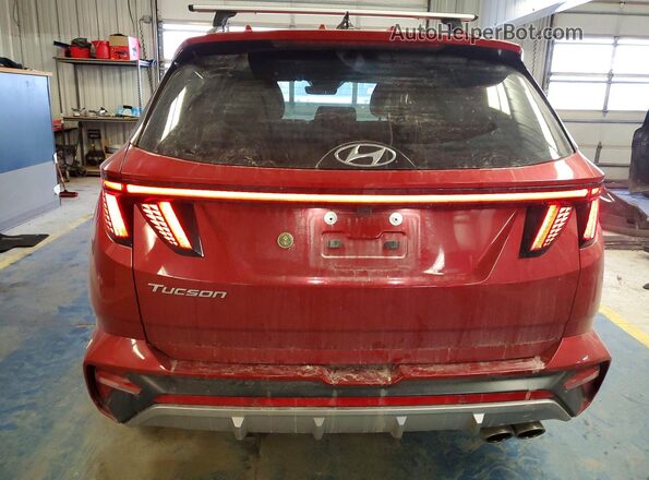 KM8JF3AE1NU152993 2022 HYUNDAI TUCSON Red Vista trasera