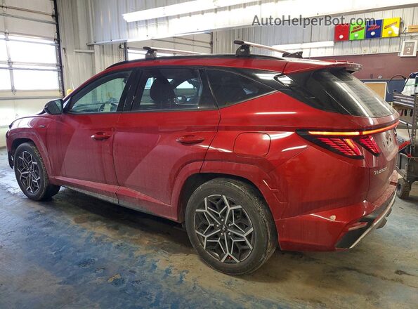 KM8JF3AE1NU152993 2022 HYUNDAI TUCSON Red Trasero izquierdo
