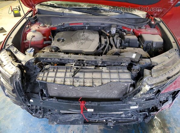 KM8JF3AE1NU152993 2022 HYUNDAI TUCSON Red Vista del compartimento del motor