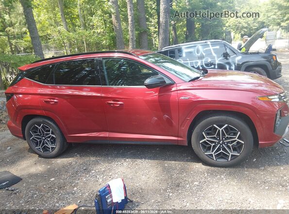 KM8JF3AE5NU169781 2022 HYUNDAI TUCSON Красный Вид задней части салона