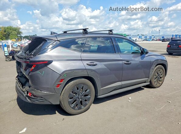 KM8JF3DEXRU280490 2024 HYUNDAI TUCSON Gray უკანა მარჯვენა