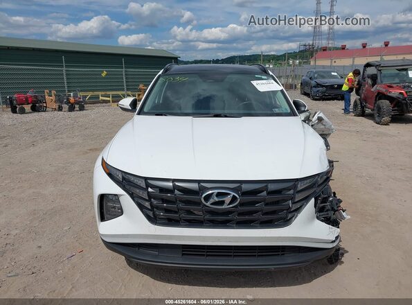 KM8JFCA10NU043034 2022 HYUNDAI TUCSON HYBRID White Dashboard view