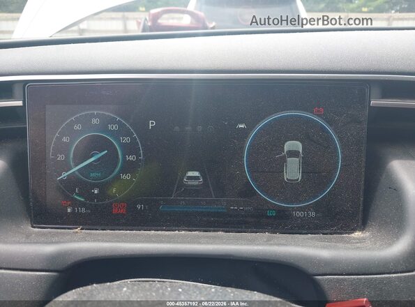 KM8JFCA12NU035100 2022 HYUNDAI TUCSON HYBRID Silver Вид задніх сидінь
