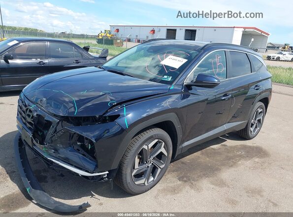 KM8JFCA13NU044453 2022 HYUNDAI TUCSON HYBRID Purple წინა მარცხენა ხედი სამი მეოთხედიდან