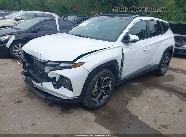 KM8JFCA16PU136126 2023 HYUNDAI TUCSON HYBRID White Front left