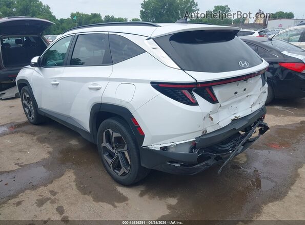 KM8JFCA16PU136126 2023 HYUNDAI TUCSON HYBRID White Rear left