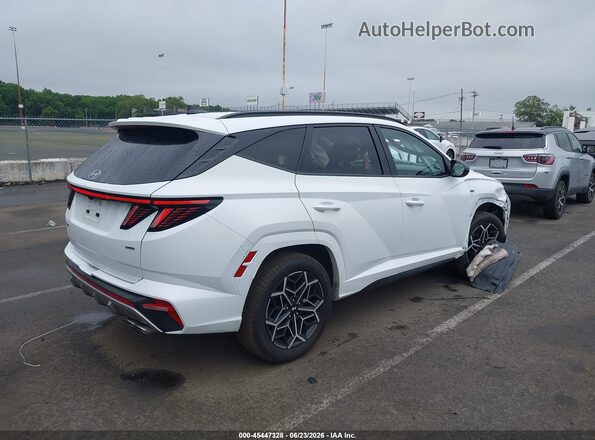 KM8JFCAE7NU124390 2022 HYUNDAI TUCSON Белый Задняя правая четверть
