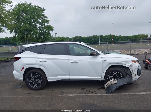 KM8JFCAE7NU124390 2022 HYUNDAI TUCSON Белый Вид задней части салона