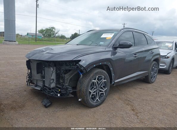 KM8JFCD15RU149142 2024 HYUNDAI TUCSON HYBRID Gray Передня ліва чверть