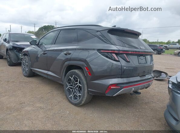 KM8JFCD15RU149142 2024 HYUNDAI TUCSON HYBRID Gray Задня ліва чверть