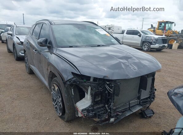 KM8JFCD15RU149142 2024 HYUNDAI TUCSON HYBRID Gray Вид спереду
