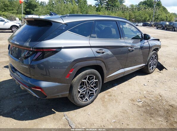 KM8JFCD16RU144757 2024 HYUNDAI TUCSON HYBRID Gray Trasero derecho