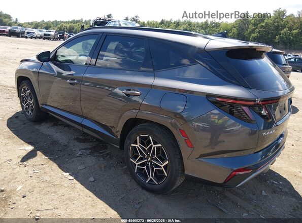 KM8JFCD16RU144757 2024 HYUNDAI TUCSON HYBRID Gray Trasero izquierdo