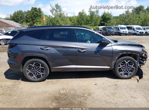 KM8JFCD16RU144757 2024 HYUNDAI TUCSON HYBRID Gray Vista interior trasera