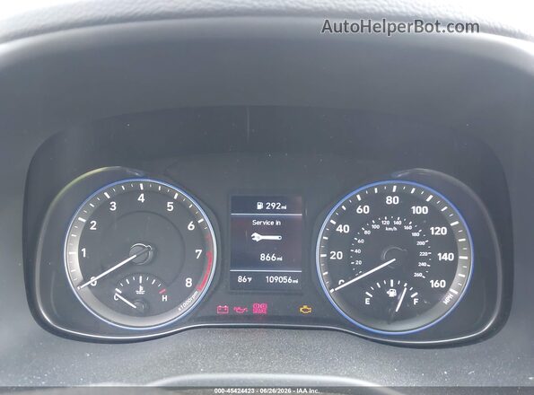 KM8K12AA1LU444537 2020 HYUNDAI KONA Blue Вид задніх сидінь
