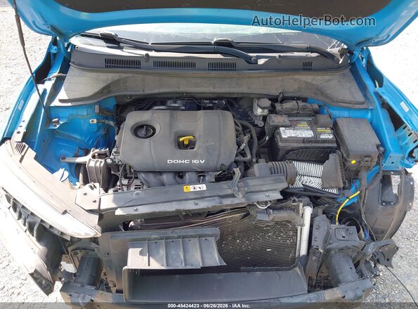 KM8K12AA1LU444537 2020 HYUNDAI KONA Blue Вид ззаду