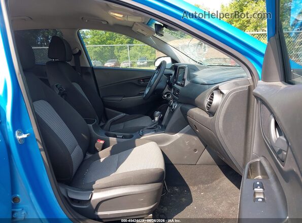 KM8K12AA1LU444537 2020 HYUNDAI KONA Blue Вид салону спереду
