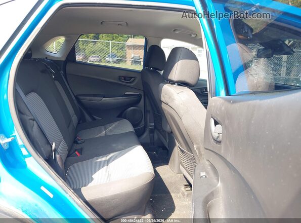 KM8K12AA1LU444537 2020 HYUNDAI KONA Blue Вид наклейки з VIN-кодом
