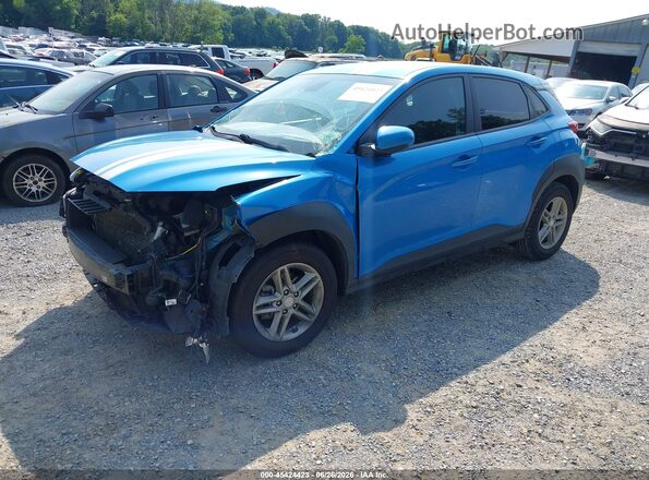 KM8K12AA1LU444537 2020 HYUNDAI KONA Blue Передня ліва чверть