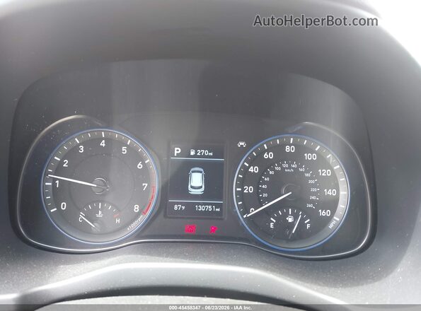 KM8K12AA2MU646773 2021 HYUNDAI KONA Red Widok tylnych siedzeń