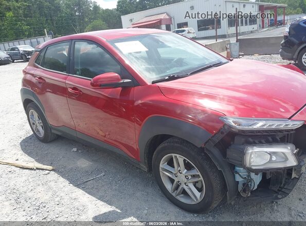 KM8K12AA2MU646773 2021 HYUNDAI KONA Red Widok wnętrza z tyłu