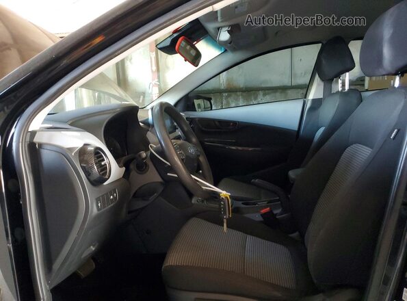 KM8K12AA3LU498826 2020 HYUNDAI KONA Black Widok wnętrza z przodu