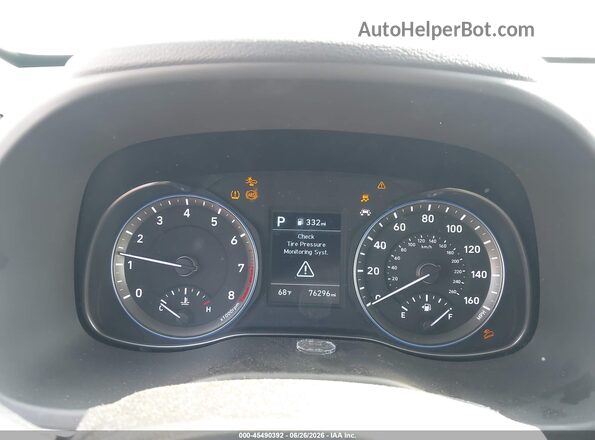 KM8K12AA4KU222525 2019 HYUNDAI KONA White Հետևի նստատեղերի տեսք