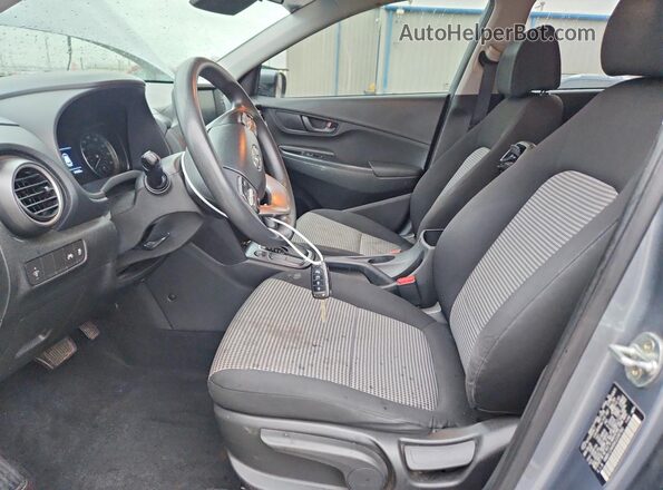 KM8K12AA5KU208780 2019 HYUNDAI KONA Синий Вид салона спереди