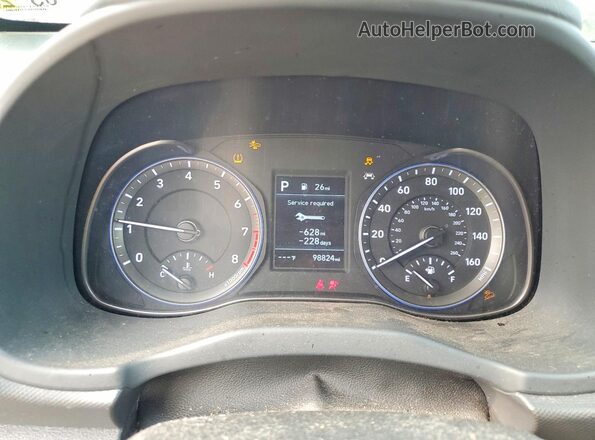 KM8K12AA6LU503579 2020 HYUNDAI KONA Red Vista del cuadro de instrumentos