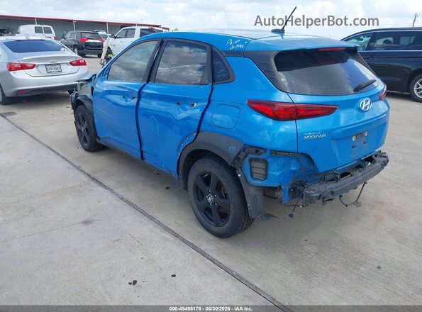 KM8K12AA7KU207632 2019 HYUNDAI KONA Blue Tył lewy