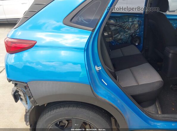 KM8K12AA7KU207632 2019 HYUNDAI KONA Blue Widok naklejki z numerem VIN