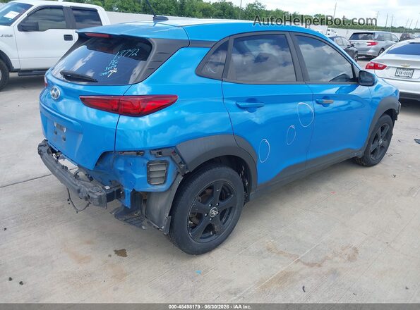 KM8K12AA7KU207632 2019 HYUNDAI KONA Blue Tył prawy