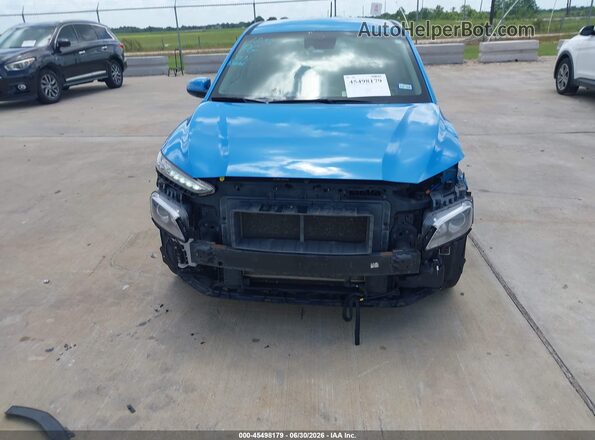 KM8K12AA7KU207632 2019 HYUNDAI KONA Blue Widok zestawu wskaźników