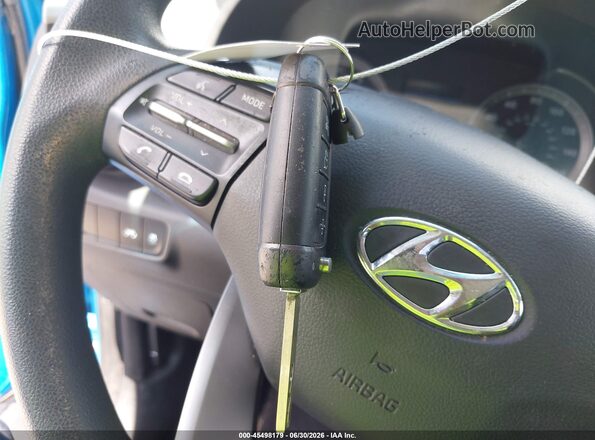 KM8K12AA7KU207632 2019 HYUNDAI KONA Blue Widok deski rozdzielczej
