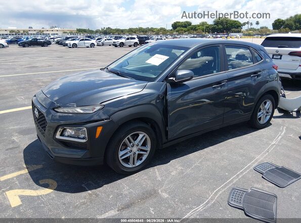 KM8K12AA7LU520794 2020 HYUNDAI KONA Gray წინა მარცხენა ხედი სამი მეოთხედიდან