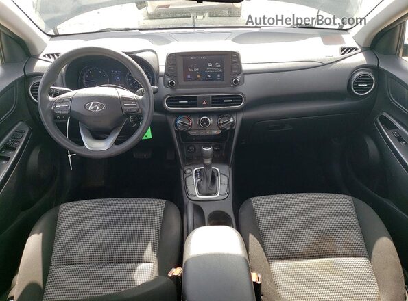 KM8K12AA8LU592281 2020 HYUNDAI KONA Gray Widok deski rozdzielczej