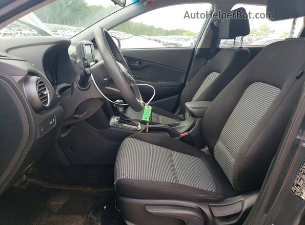 KM8K12AA8LU592281 2020 HYUNDAI KONA Gray Widok wnętrza z przodu