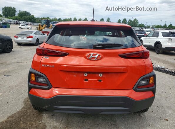 KM8K12AA9LU498832 2020 HYUNDAI KONA Orange უკანა ხედი