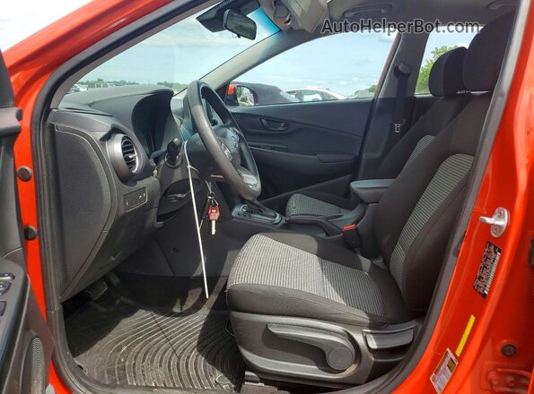 KM8K12AA9LU498832 2020 HYUNDAI KONA Orange წინა სალონის ხედი